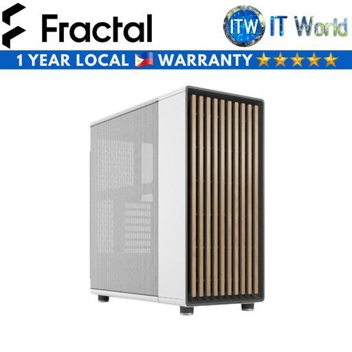 [FD-C-NOR1C-03] Fractal Design North Mesh Gaming PC Case (Charcoal Black/Chalk White)
