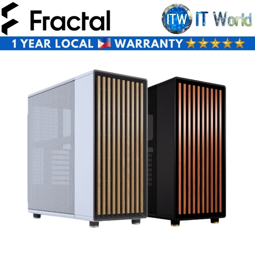 [FD-C-NOR1C-01] Itw | Fractal Design North Mesh Gaming PC Case (Charcoal Black/Chalk White)
