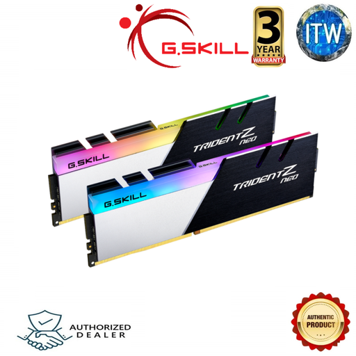 [F4-3600C18D-32GTZN] G.SKILL TridentZ Neo(for AMD Ryzen) 32GB (2x16GB) RGB DDR4 3600MHz Desktop Memory F4-3600C18D-32GTZN
