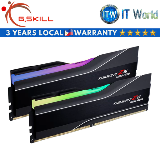 [F5-6000J3238G32GX2-TZ5NR] G.skill Trident Z5 Neo RGB 64GB (2x32GB) DDR5-60TZ5NR)00 CL32 1.40V RAM (F5-6000J3238G32GX2-TZ5NR)
