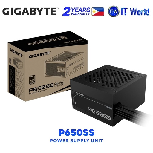 [GP-P650SS] Gigabyte P650SS 650W 80Plus Silver Certified Fluid Dynamic Bearing Power Supply Unit GP-P650SS