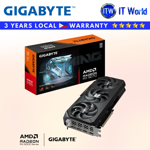 [GV-R9070GAMING-OC-16GD] Itw | Gigabyte RX 9070 16GB GDDR6 AMD Radeon Gaming OC Graphic Card (GV-R9070GAMING-OC-16GD)
