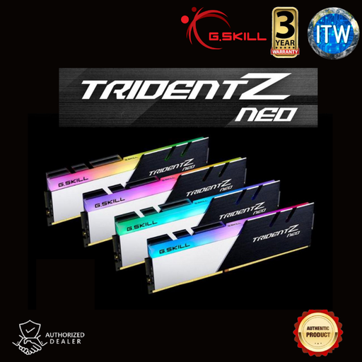[GSKILL MEM F4-4000C18D-32GTZN NEO] GSKILL TRIDENT Z NEO F4-4000C18D-32GTZN 32GB (2x16GB) 4000MHz DDR4 RAM