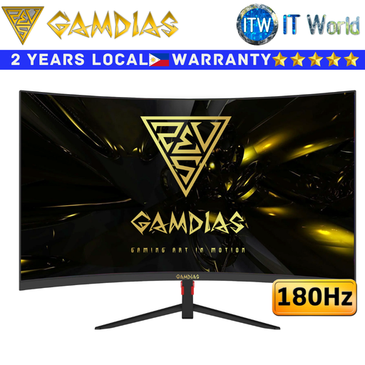 [HD24C II] Itw | Gamdias Curved Gaming Monitor 24" 180Hz / 1920x1080 FHD / VA / R1500 FreeSync Atlas HD24C II