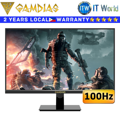 [VH22F] Gamdias Gaming Monitor 22" 100Hz / 1920 x 1080 FHD / VA / FreeSync / Adaptive-Sync Atlas | itw