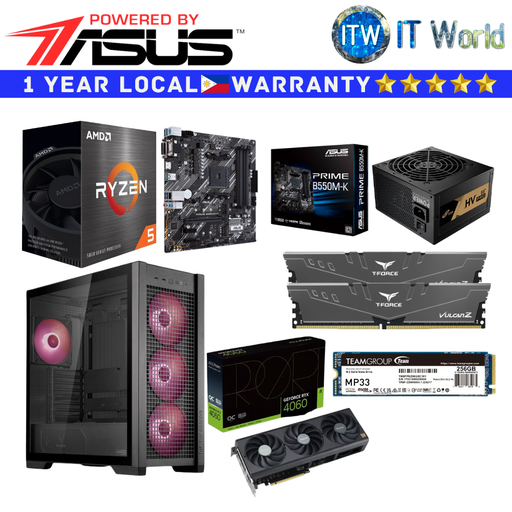 [Strike Force Build 2] Gaming PC Powered by ASUS Desktop Computer Set Strike Force Build 5 5600 RTX 4060 ProArt